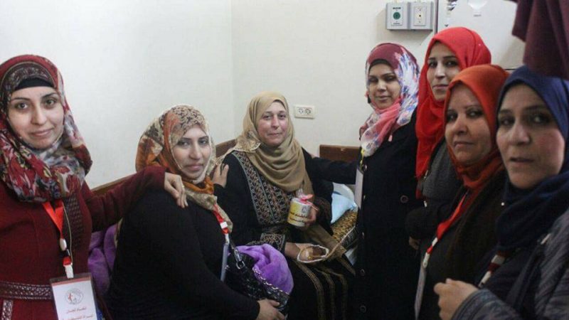 اتحاد لجان المرأة الفلسطينية ينظم زيارة لمستشفى الرنتيسي للأطفال