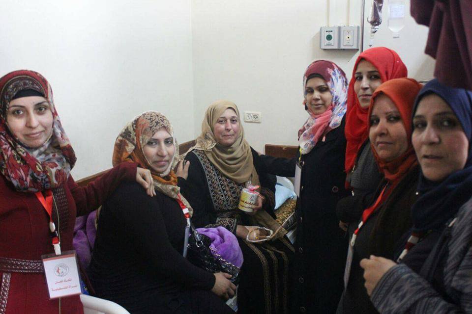 اتحاد لجان المرأة الفلسطينية ينظم زيارة لمستشفى الرنتيسي للأطفال
