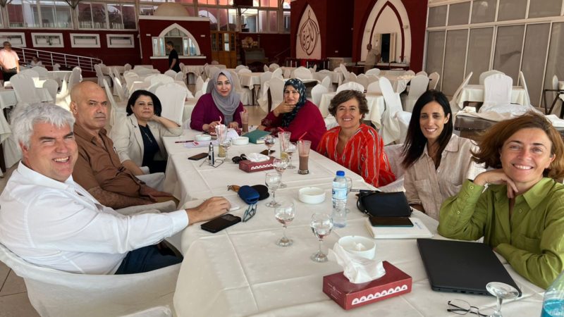 اتحاد لجان المرأة الفلسطينية يستقبل وفدا من الأسبان الشركاء في مشاريعه.